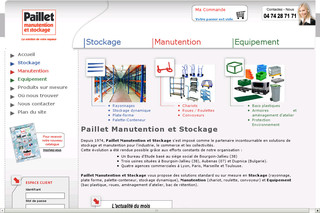 Aperçu visuel du site http://www.paillet-manutention.fr