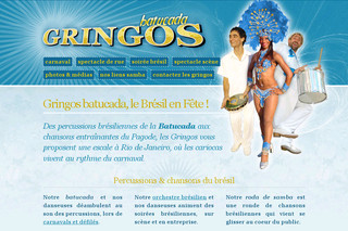 Aperçu visuel du site http://www.batucada-gringos.com/