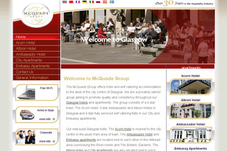 Groupe McQuade - Hôtels et Appartements en Écosse - Glasgowhotelsandapartments.co.uk