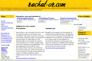 Aperçu visuel du site http://www.rachat-or.com
