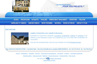 Aperçu visuel du site http://www.langlois-constructions.fr/