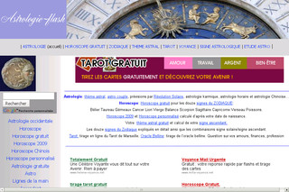 Aperçu visuel du site http://www.astrologie-flash.com