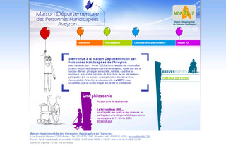 Aperçu visuel du site http://www.mdph12.fr