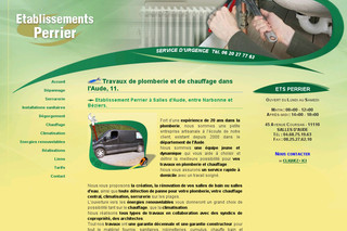 Aperçu visuel du site http://www.ets-perrier.fr