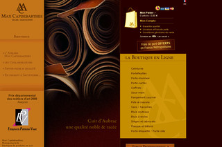 Max-capdebarthes.fr - Site officiel de Max-Capdebarthes - sellier et maroquinier à Sauveterre de Rouergue (Aveyron, 12)