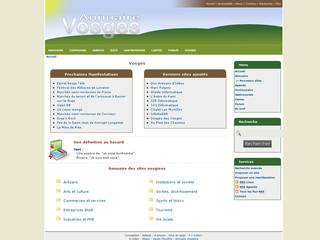 Aperçu visuel du site http://www.annuaire-vosges.com