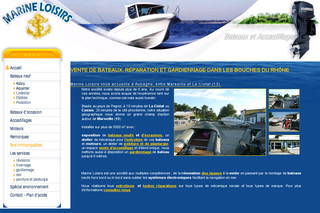Aperçu visuel du site http://www.marine-loisirs.fr
