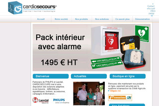 Aperçu visuel du site http://www.cardiosecours.fr