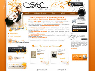 Aperçu visuel du site http://www.sac-attitud.com