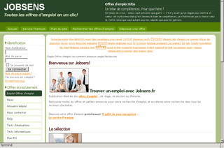 Aperçu visuel du site http://www.jobsens.fr/
