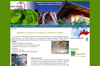 Aperçu visuel du site http://www.eco-ouate.com