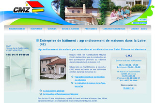 Aperçu visuel du site http://www.cmz-agrandissement.fr