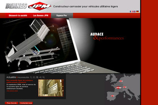 Aperçu visuel du site http://www.bennes-jpm.fr