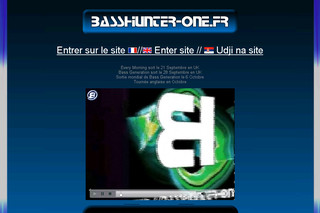Aperçu visuel du site http://basshunter-one.fr