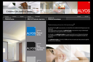 Aperçu visuel du site http://www.alyos.eu