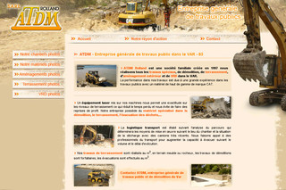 Aperçu visuel du site http://www.atdm.fr