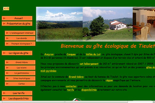 Aperçu visuel du site http://gite-ecologique-aveyron.com