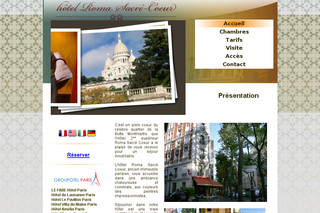 Aperçu visuel du site http://www.hotelroma.fr