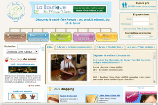 Aperçu visuel du site http://www.lesbonscommercants.com