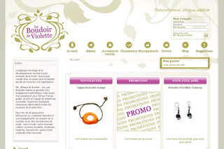 Aperçu visuel du site http://www.leboudoirdeviolette.fr/
