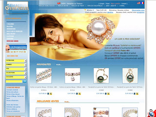 Aperçu visuel du site http://www.gemperles.com