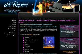 Aperçu visuel du site http://www.restaurantlerepere.com