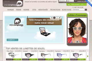 Enjoysunglasses.com le premier site Ecommerce où 100% des articles sont essayables en ligne!
