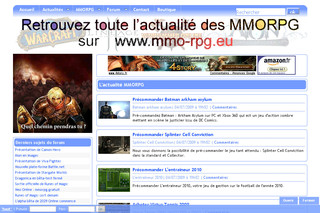 Aperçu visuel du site http://www.mmo-rpg.eu/