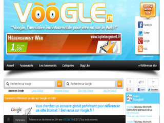 Aperçu visuel du site http://www.voogle.fr