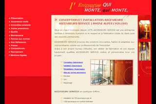 Aperçu visuel du site http://www.ascenseurs-service.fr