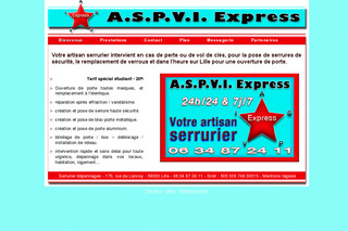 Aperçu visuel du site http://www.serrurier-depannages.fr