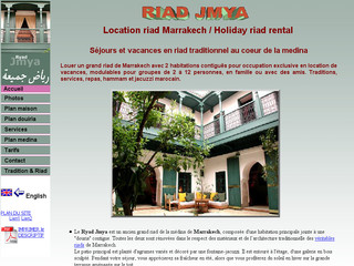 Aperçu visuel du site http://www.riad-jmya.com