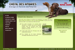 Aperçu visuel du site http://www.chenil-des-amaries.fr