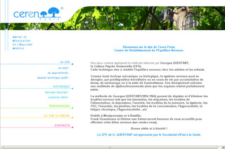 Aperçu visuel du site http://www.equilibrenerveux.com