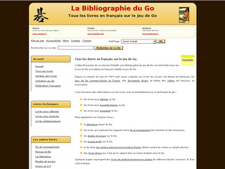 Aperçu visuel du site http://bibliographie.jeudego.org/