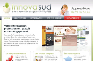 Aperçu visuel du site http://www.innovasud.com/