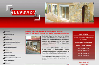 Aperçu visuel du site http://www.alu-renov.com
