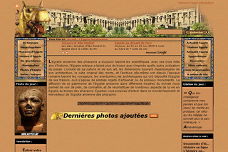 Aperçu visuel du site http://www.egyptos.net/
