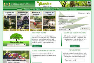 Aperçu visuel du site http://www.hotelauvert.com/