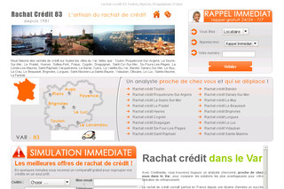 Aperçu visuel du site http://www.rachat-credit-83.com