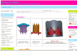Aperçu visuel du site http://www.decoration-enfants.com