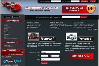 Aperçu visuel du site http://www.languedoc-auto.com