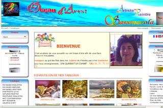 Aperçu visuel du site http://www.oceandart.com