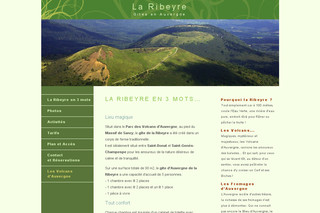 Aperçu visuel du site http://www.gitesauvergne.fr