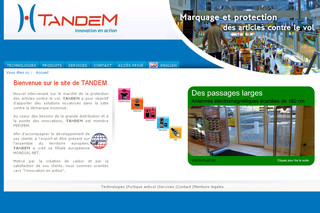 Aperçu visuel du site http://www.tandemdirect.fr/
