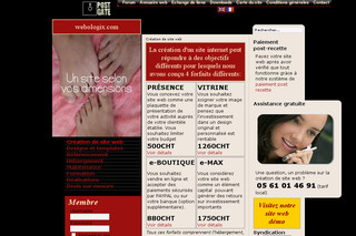 Aperçu visuel du site http://www.webologix.com/
