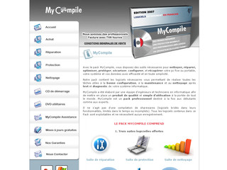Aperçu visuel du site http://www.mycompile.fr