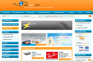 Aperçu visuel du site http://www.sun-eyes.com
