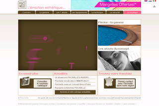 Aperçu visuel du site http://www.piscinelle.com
