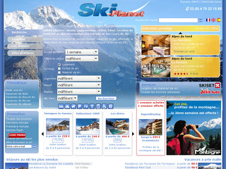 Aperçu visuel du site http://www.ski-planet.com